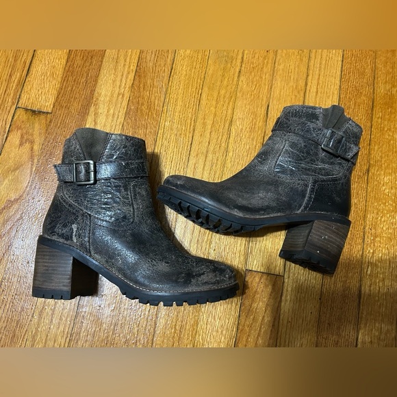 DIBA TRUE CRAZE HOT MOTO BOOTS Western Cowgirl Grunge Rustic Size 10 - Picture 3 of 12